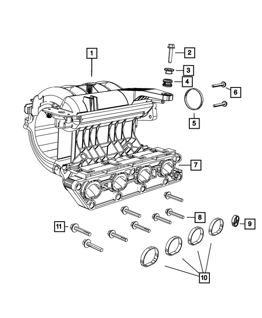Intake Manifold Seal | Mopar | Part Number (4892885AA)