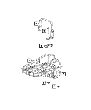 Battery Bracket | Mopar | Part Number (68082538AB)
