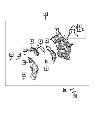 Chain Case Cover Gasket Kit | Mopar | Part Number (68228480AA)