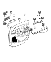 Door Panel Attaching Pin | Mopar | Part Number (6509673AA)Motor Vehicle Frame & Body PartsMy Mopar Garage
