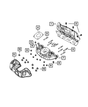 Double Ended Stud- Mounting | Mopar | Part Number (68227682AA)