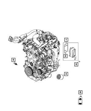 Engine Oil Cooler Seal | Mopar | Part Number (4893732AA)