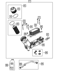 Engine Oil Filter Kit | Mopar | Part Number (68191349AC)Oil FiltersMy Mopar Garage