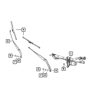 Front Wiper Blade | Mopar | Part Number (68390432AA)