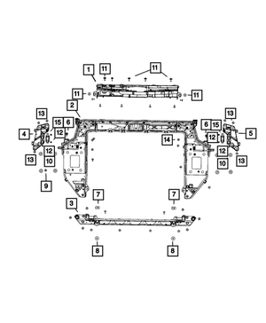 Hex Head Screw And Washer | Mopar | Part Number (6508332AA)