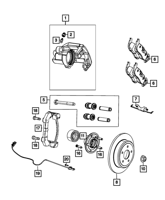 Hub Bolt- Right | Mopar | Part Number (6513245AA)Motor Vehicle BrakingMy Mopar Garage