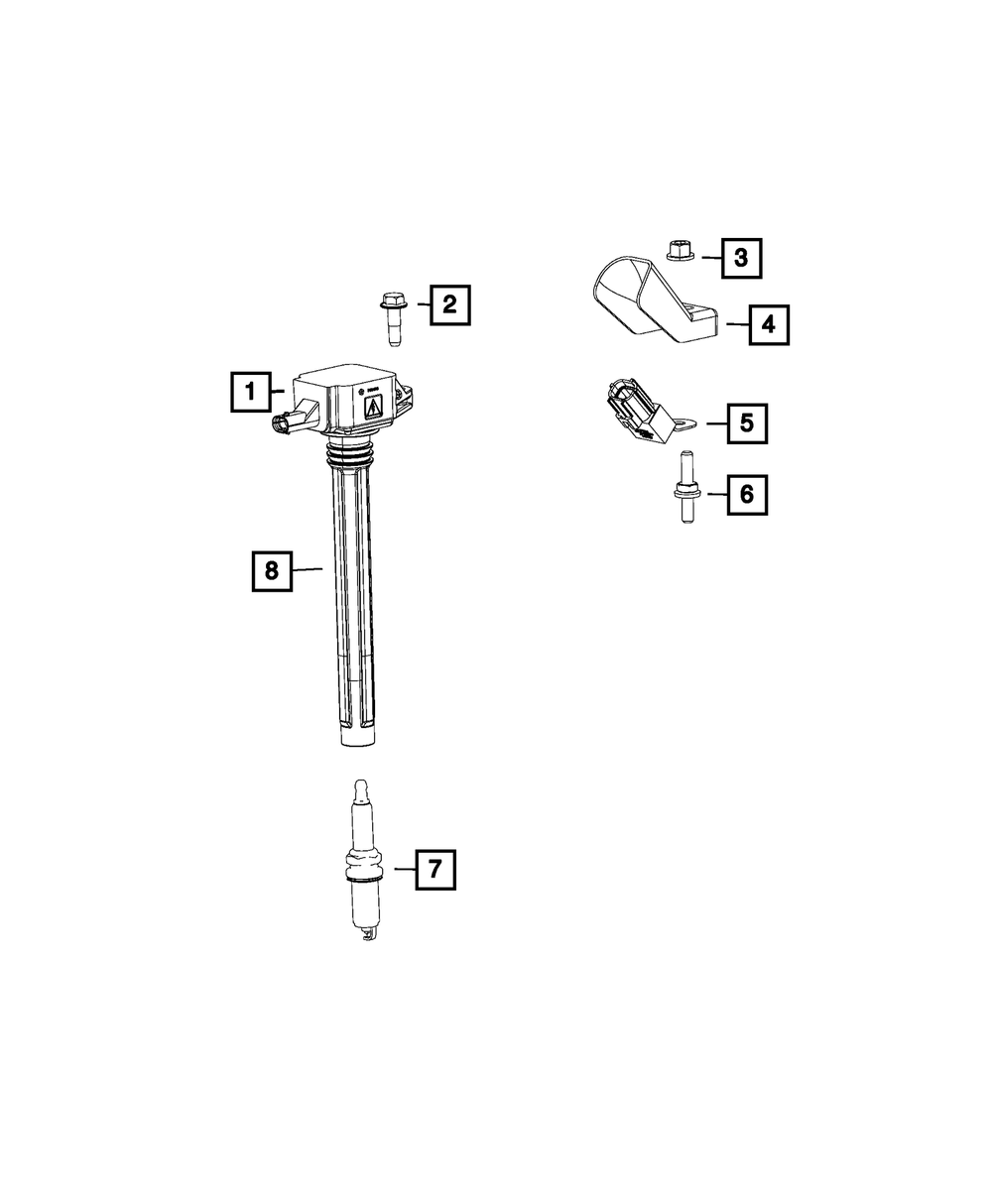 Ignition Coil Boot Kit | Mopar | Part Numebr (68420587AA)