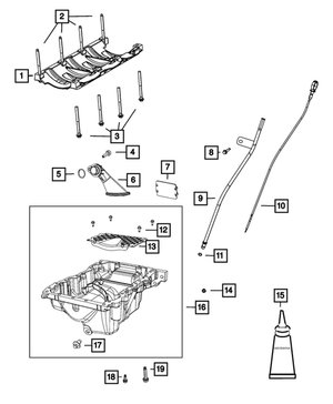 Oil Pick Up Tube O Ring | Mopar | Part Number (5184908AB)
