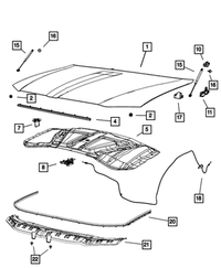 Push Pin | Mopar | Part Number (5116530AA)Motor Vehicle Frame & Body PartsMy Mopar Garage