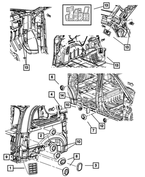 Quarter Panel Exhauster | Mopar | Part Number (68260545AA)