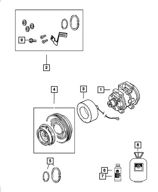 Refrigant R134A | Mopar | Part Number (82300101AC)