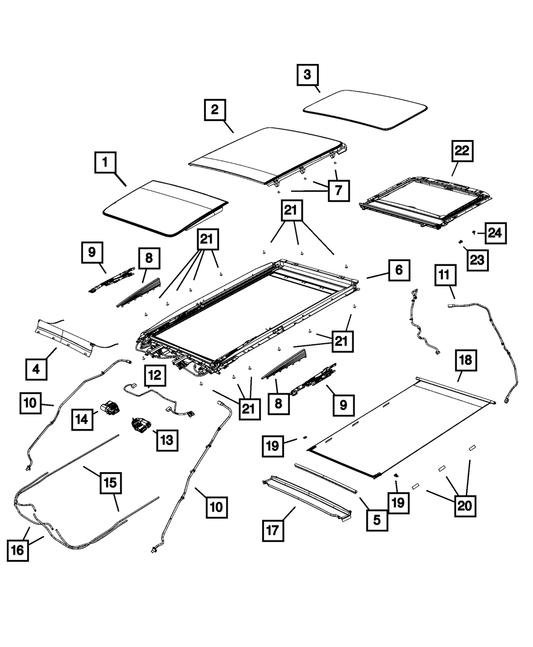 Sunroof Frame Velcro Strip | Mopar | Part Number (68237680AA)Motor Vehicle Frame & Body PartsMy Mopar Garage