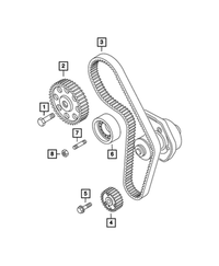 Timing Belt | Mopar | Part Number (68584937AA)