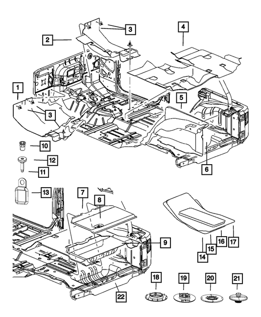 Torx Head Screw- Cargo Loop | Mopar | Part Number (6509915AA)Motor Vehicle Interior FittingsMy Mopar Garage
