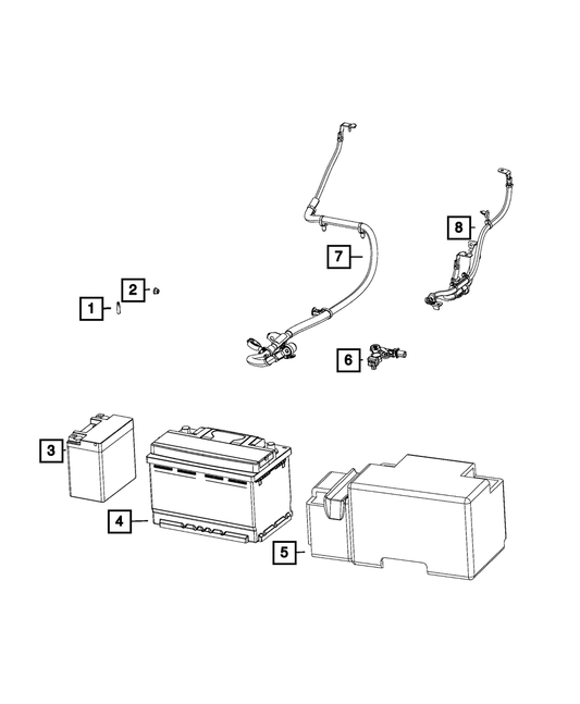Vehicle Battery | Mopar | Part Number (BBAUX101AB)BatteriesMy Mopar Garage
