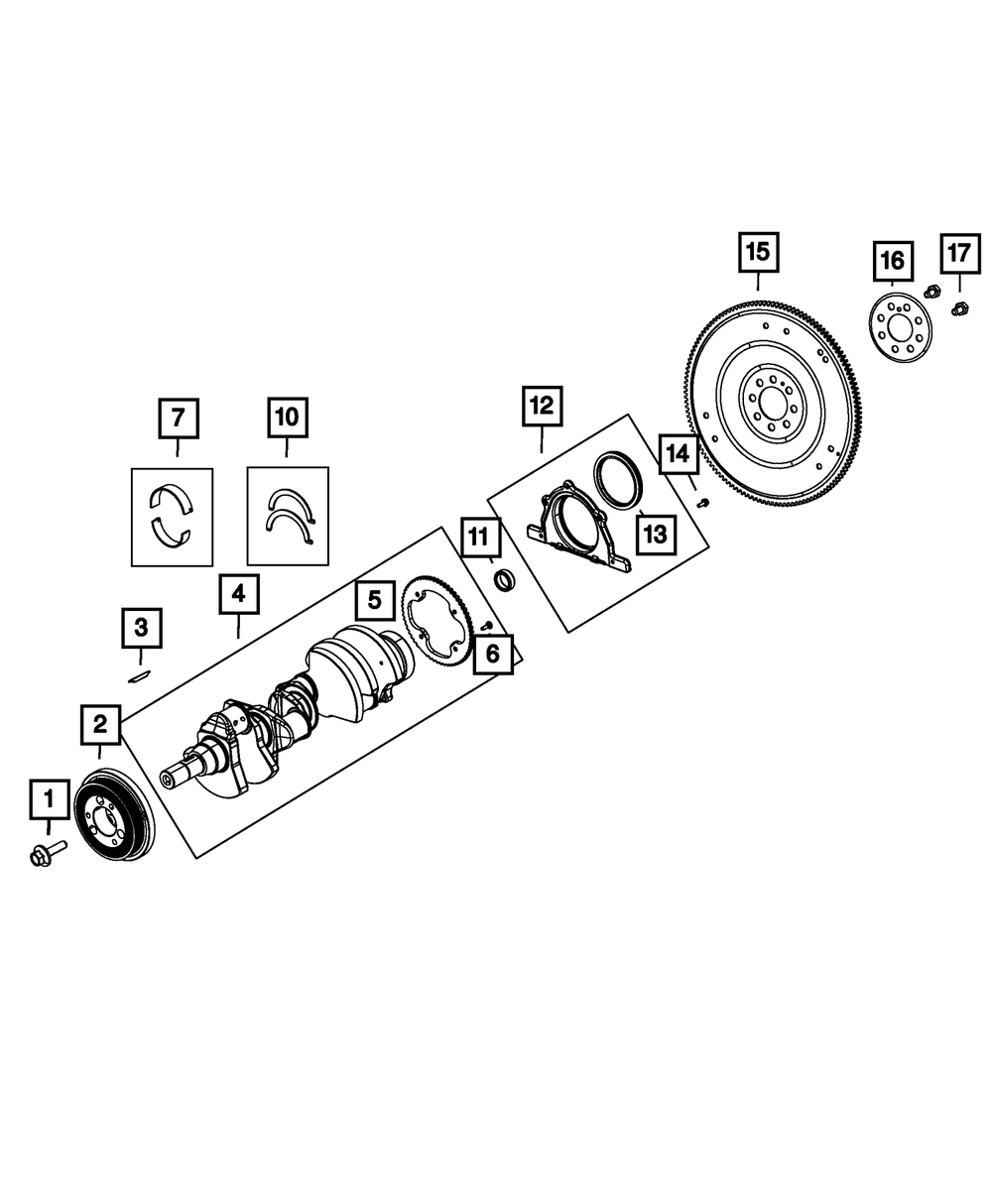Crankshaft Rear Oil Seal Retainer - Mopar (53021335AE)