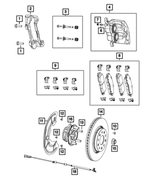Front Disc Brake Pad Kit - Mopar (68409860AC)
