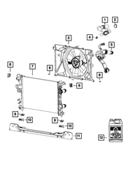 Radiator Outlet Hose - Mopar (68249896AC)