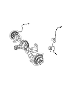 Wheel Speed Sensor, Rear Wheel - Mopar (68627496AA)