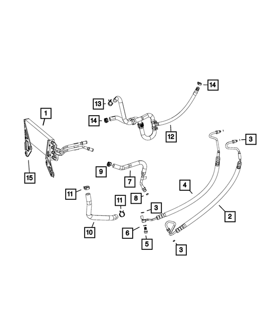 Pump Supply Hose - Mopar (5154906AB)