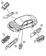 Window And Door Lock Switch - Mopar (4602785AD)