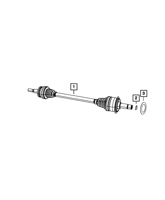 Front Half shaft- Hub Gasket | Mopar | Part Number (4809863AC)