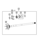 Axle Shaft Bearing - Mopar (68499023AA)