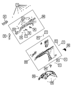 Upper Load Path Beam, Right - Mopar (68302688AL)