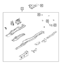 Rear Bumper Bracket, Right - Mopar (5178532AA)