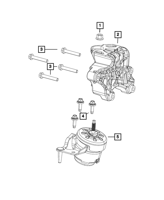 Engine Mount Bracket - Mopar (68271532AC)