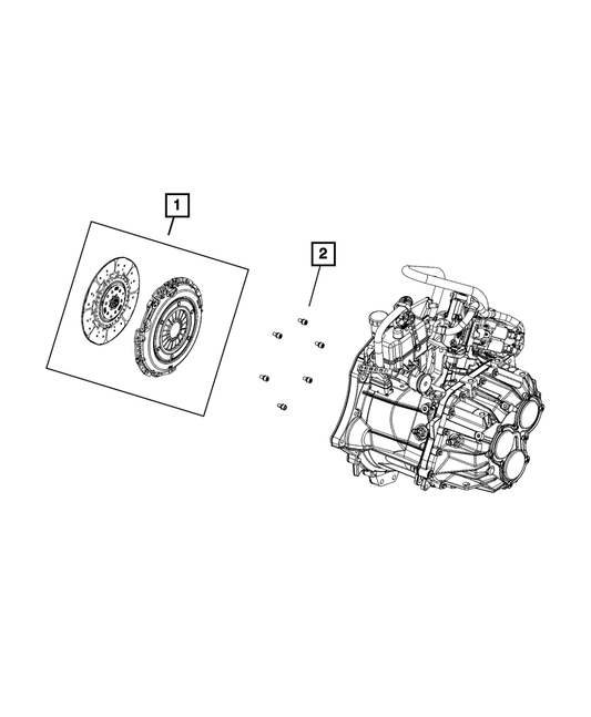 Pressure Plate And Disc Clutch Kit | Mopar | Part Number (68479191AA)