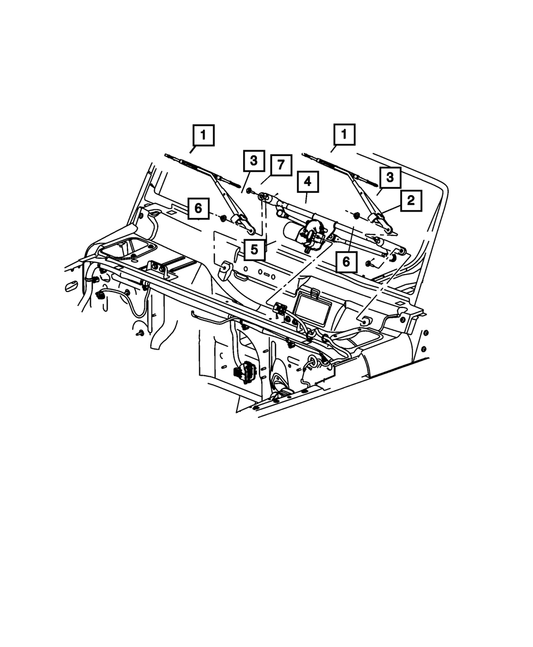 Front Wiper Arm - Mopar (68002392AA)