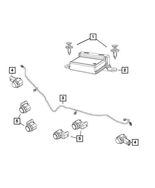 Front Fascia Wiring - Mopar (68321530AD)