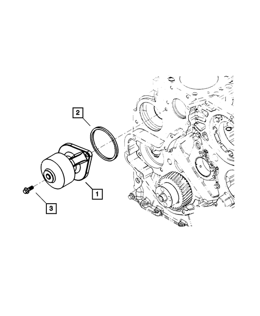 Water Pump - Mopar (68414058AB)