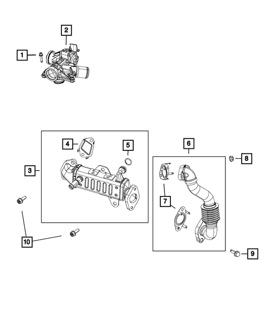 Egr Valve O Ring | Mopar | Part Number (68385076AA)
