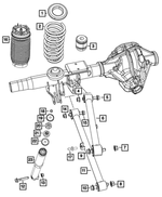 Rear Coil Spring, Right - Mopar (68262686AB)