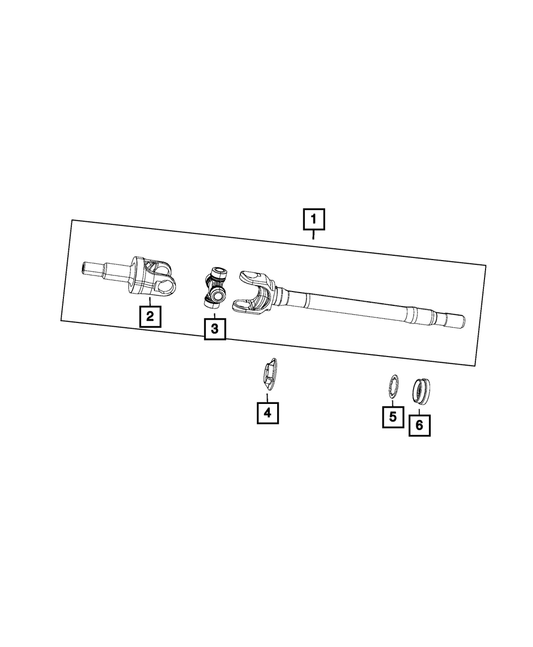 Axle Shaft Guide | Mopar | Part Number (68004090AA)