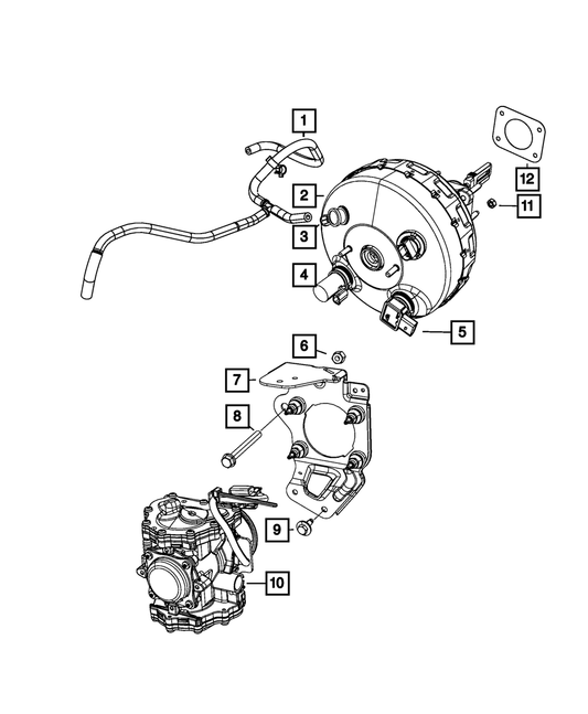 Hex Lock Nut And Washer | Mopar | Part Number (6506618AA)