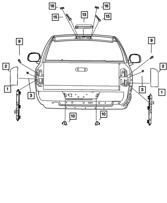 Tail Lamp Clip | Mopar | Part Number (68084593AA)
