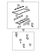 Cylinder Head Cover Gasket - Mopar (5047756AB)