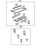 Cylinder Head Cover Gasket - Mopar (5047756AB)