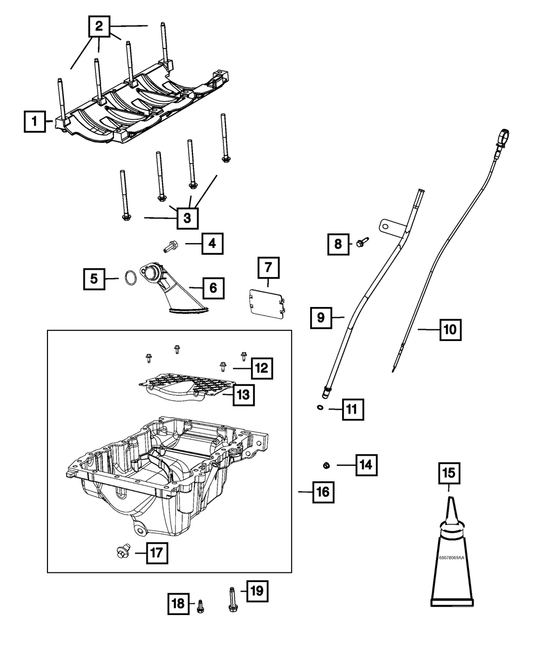 Oil Pick Up Tube O Ring | Mopar | Part Number (5184908AB)