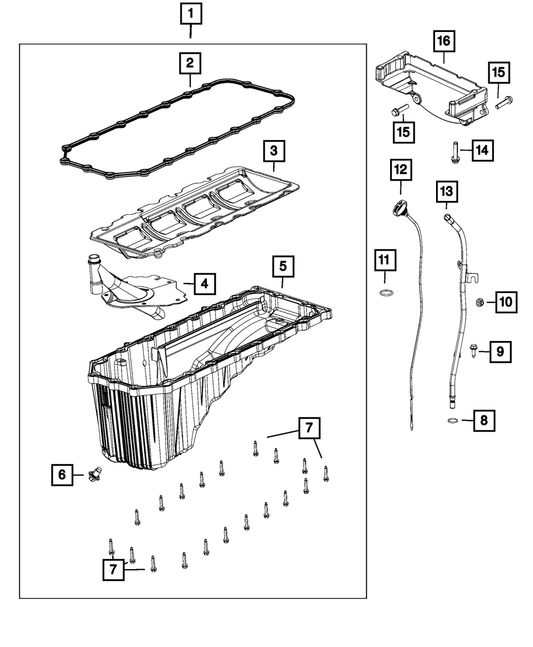 Engine Oil Indicator Tube - Mopar (53034185AF)