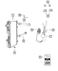 Radiator Inlet Hose - Mopar (52014722AD)