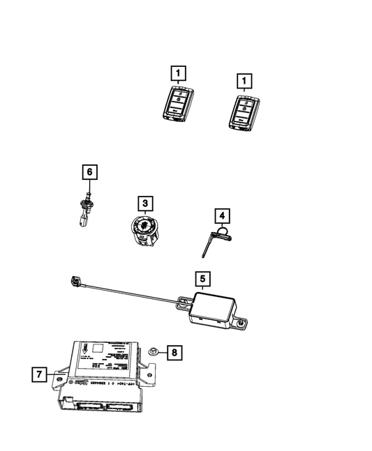 Blank Key - Mopar (68519237AA)