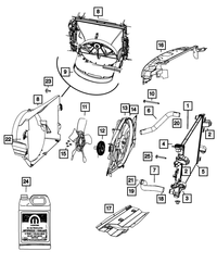 Radiator Inlet Hose - Mopar (68571917AA)