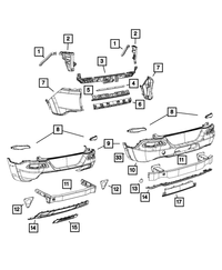 Fascia Bracket- Left | Mopar | Part Number (68138415AC)