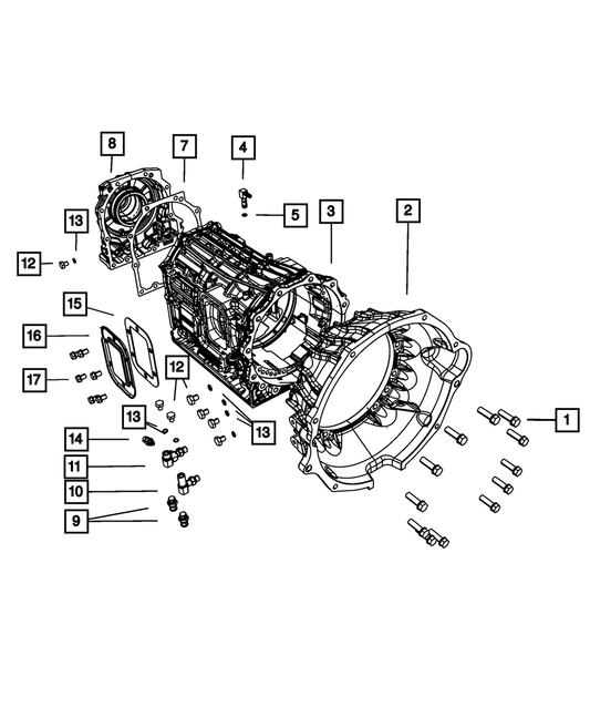 Bolt And Washer | Mopar | Part Number (68291734AA)