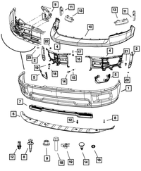 Fascia Bracket, Right - Mopar (55277480AD)