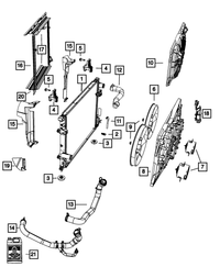 Fan Module Retaining Nut - Mopar (5137718AA)